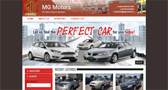 Desktop Screenshot of mgmotors.ca