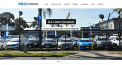 Desktop Screenshot of mgmotors.com.au