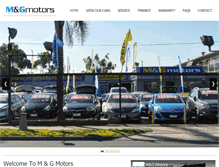 Tablet Screenshot of mgmotors.com.au